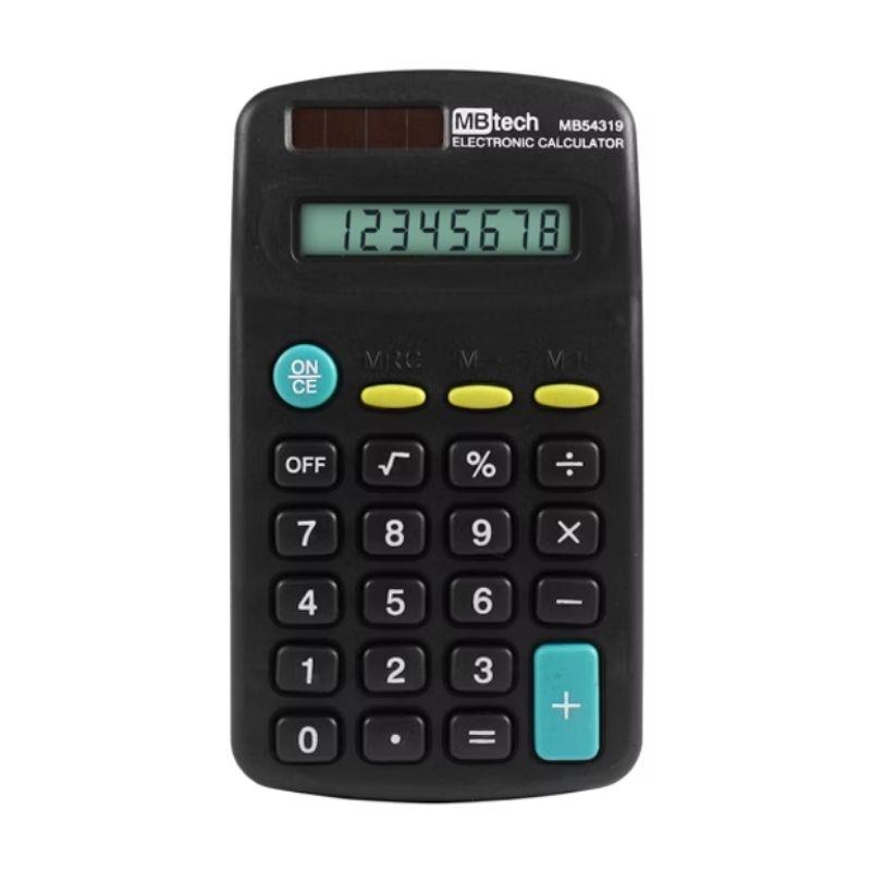 Calculadora Eletrônica 8 Dígitos GB54319 MBTech Preta