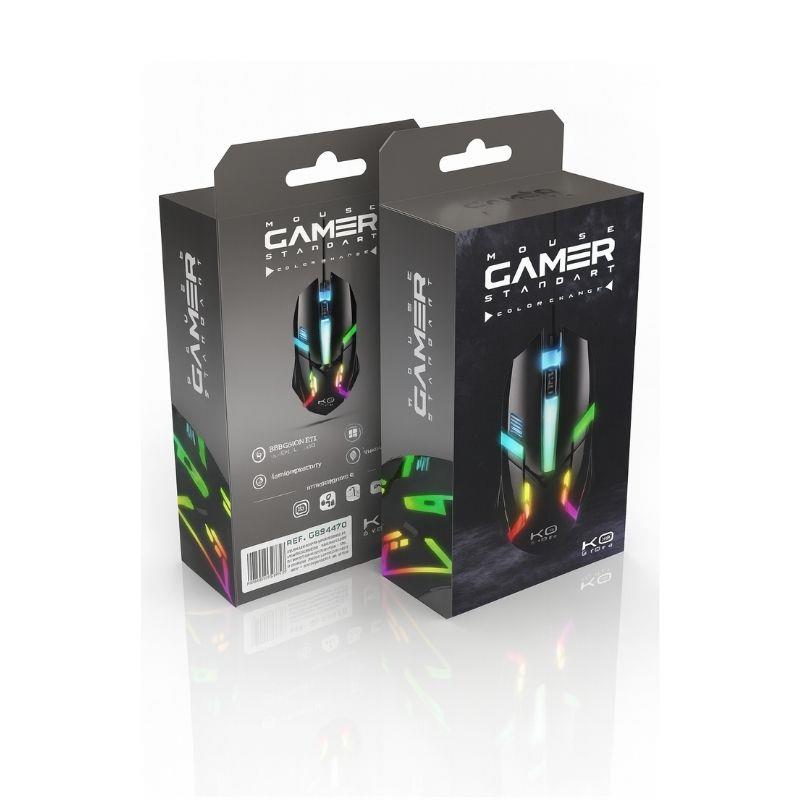 Mouse com Fio Gamer Standard USB 4 Botões MB4471 MBTech