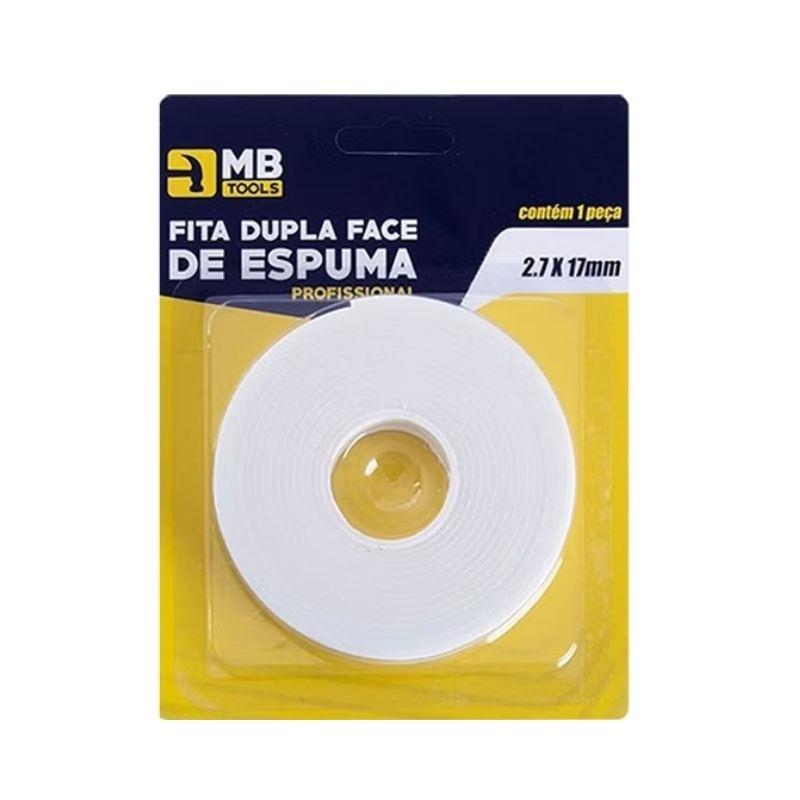 Fita Dupla Face Espuma Profissional GB59038 MB Tools 2.7m x 17mm