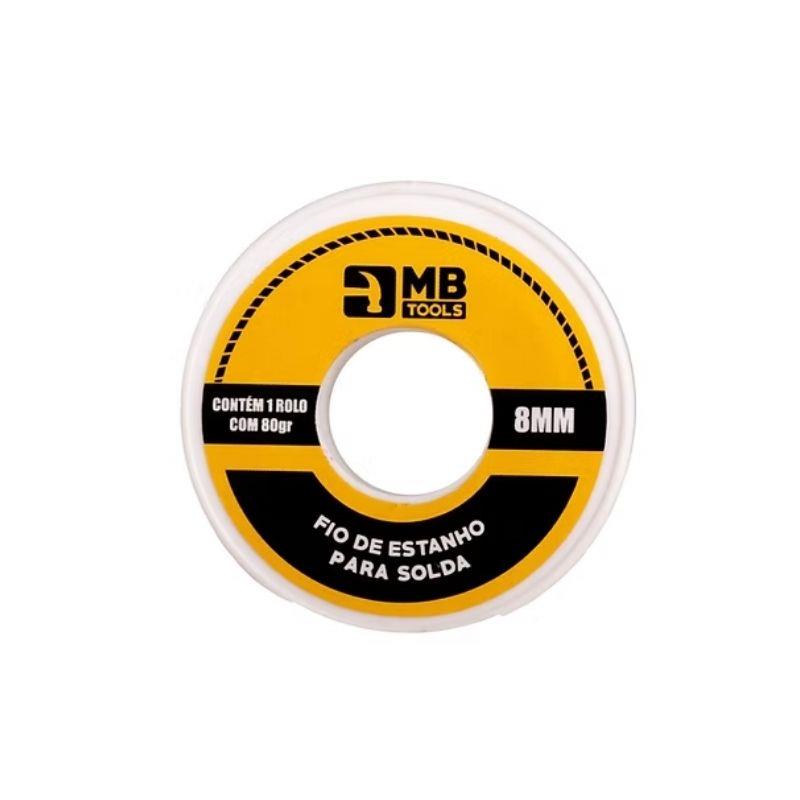 Rolo Fio de Estanho para Solda GB59150 MB Tools 8mm 80g