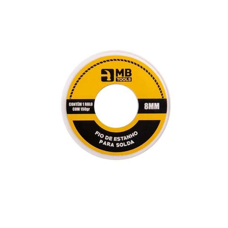 Rolo Fio de Estanho para Solda GB59151 MB Tools 8mm 150g