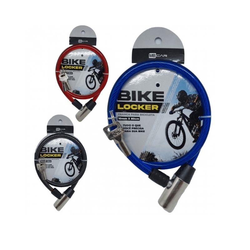 Tranca para Bicicleta Bike Locker GB57125 MB Car 10mm x 80 cm