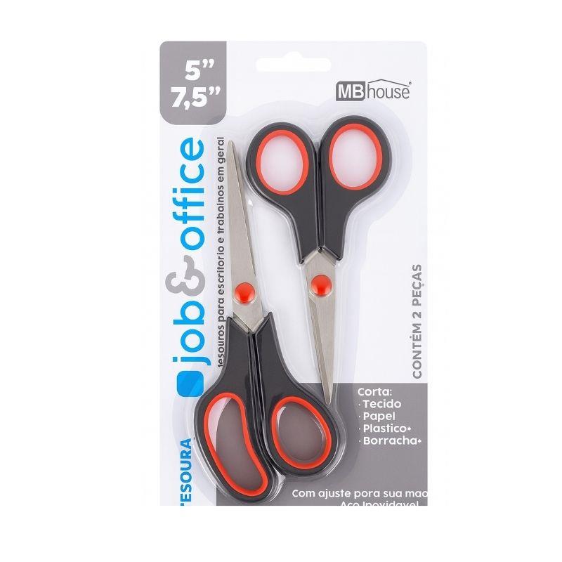 Conjunto 2 Tesouras Aço Inox Multiuso 5