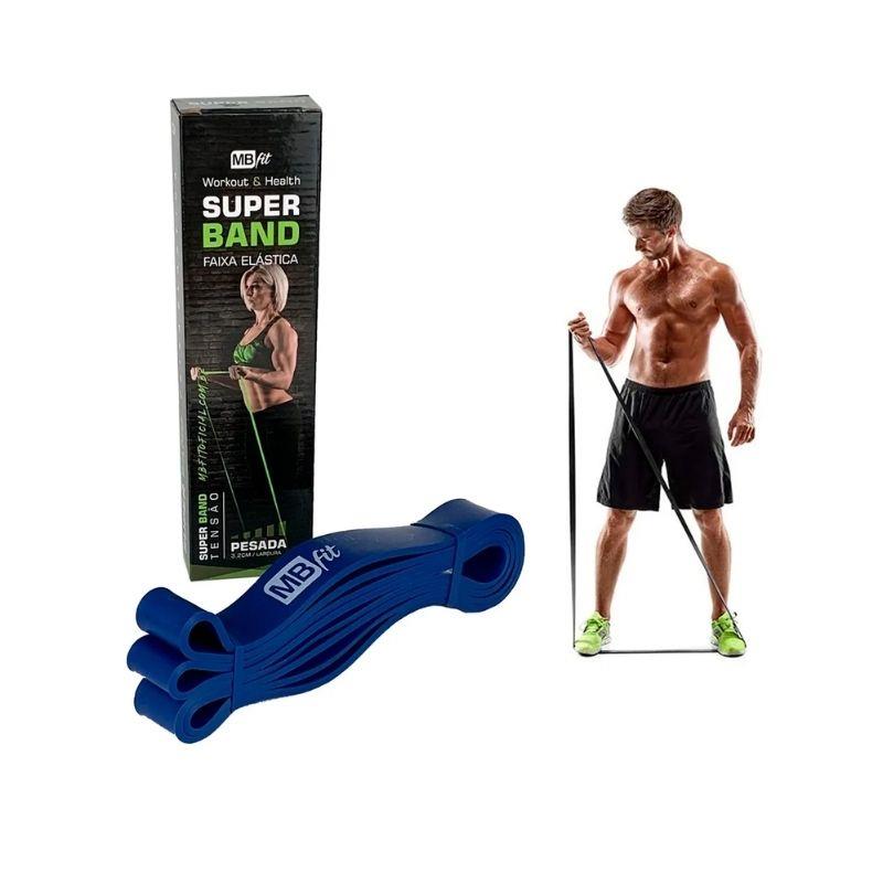 Faixa Elástica para Exercícios Super Band Pesada MB57197 MB Fit 32mm x 2m