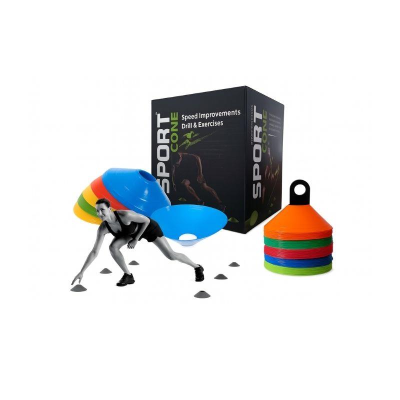 Conjunto Cones de Agilidade Funcional 20cm x 5cm MB57172 MB Fit - 50 Unidades