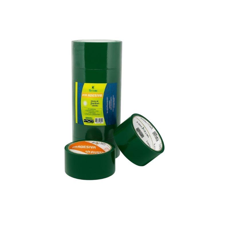 Kit 5 Rolos Fita Adesiva Verde 45mm x 40m Koretech - 5 Unidades