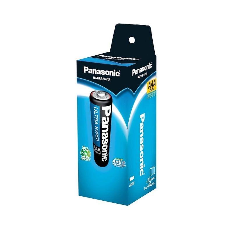 Caixa Pilha AAA R03UAL/4S40 Panasonic - 40 Unidades