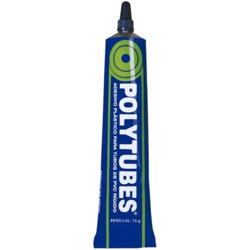 Kit 3 Colas Adesivo Plástico PVC Rígido Polytubes Pulvitec 75g