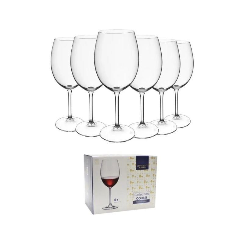 Conjunto 6 Taças Cristal Titanuim Vinho Tinto 580ml Nadir