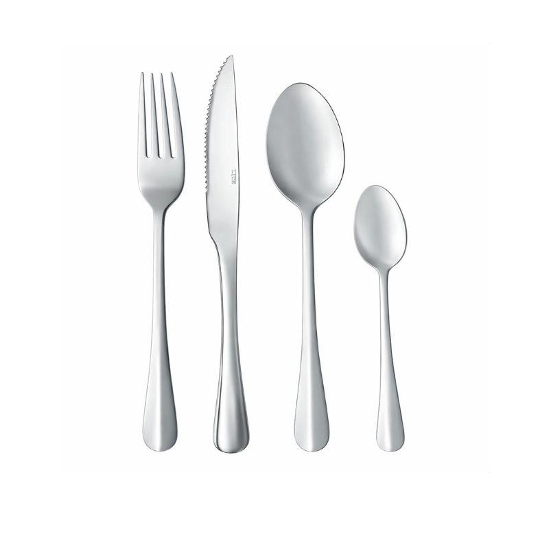 Faqueiro Inox Positano Lyor Prata - 24 Peças