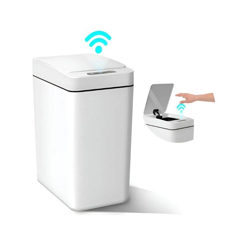 Lixeira Inteligente com Sensor Automático 12l Branca