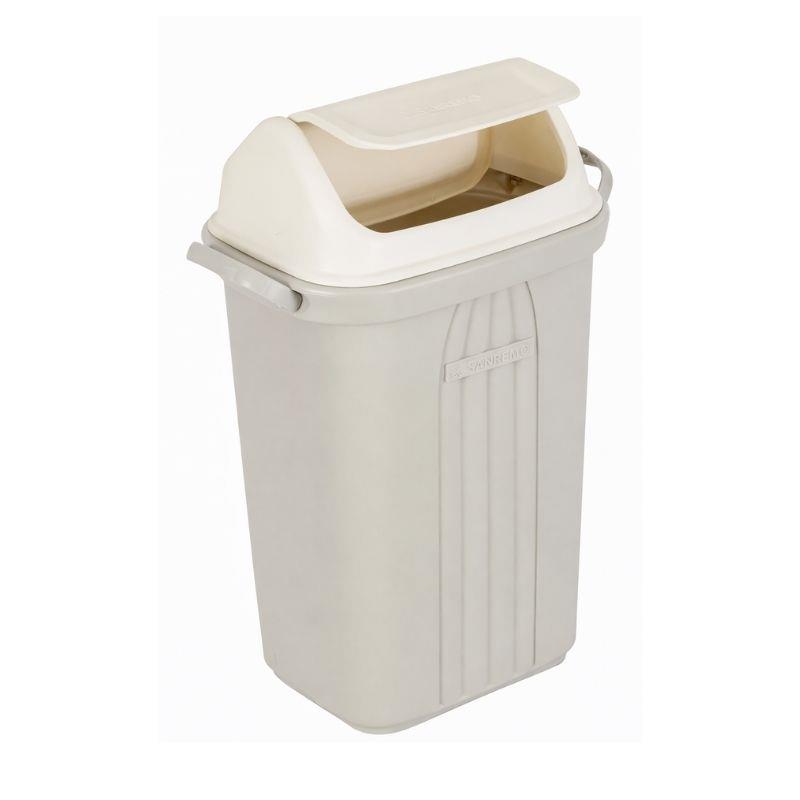 Lixeira Basculante Plástico Sanremo 30l Bege
