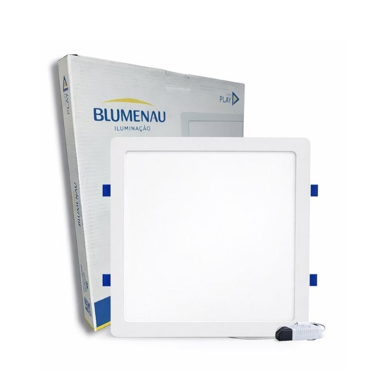 Painel de Led Embutir Quadrado Tech Slim Blumenau 24W 6500k Bivolt - Branco Frio
