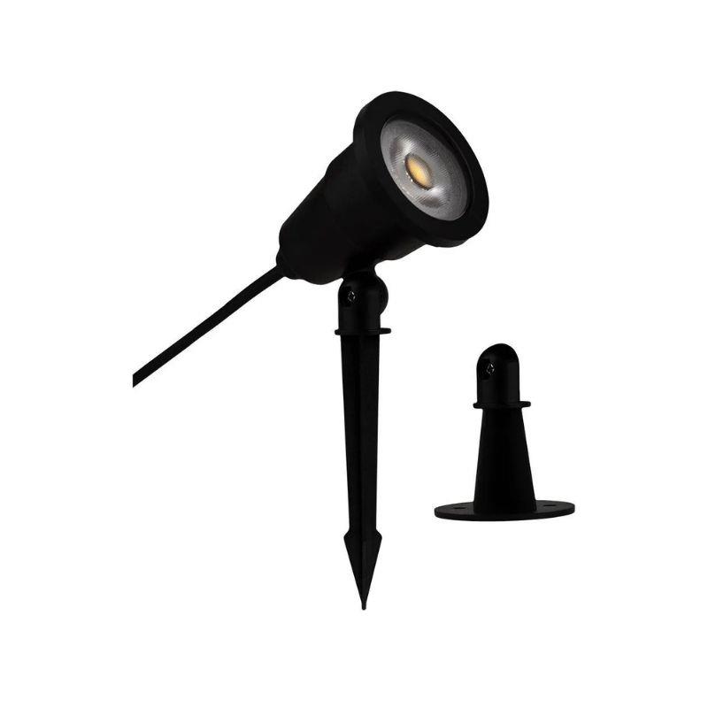 Spot Espeto Led Play IP65 5W 6500k Blumenau Preto - Branco Frio