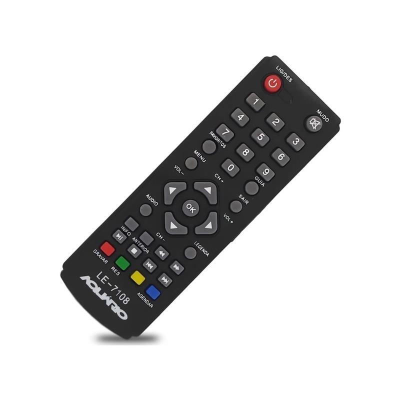 Controle Remoto Conversor Digital Compatível com Aquário 7108