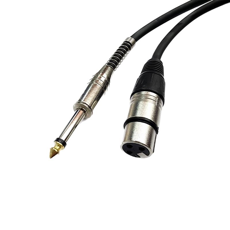 Cabo Áudio Microfone P10 x XLR Cannon 10m