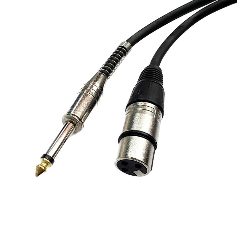 Cabo Áudio Microfone P10 x XLR Cannon 3m