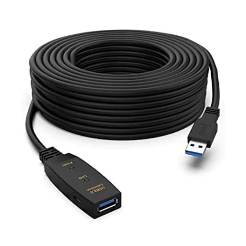 Cabo USB 3.0 Macho x USB 3.0 Fêmea Ativo 10m