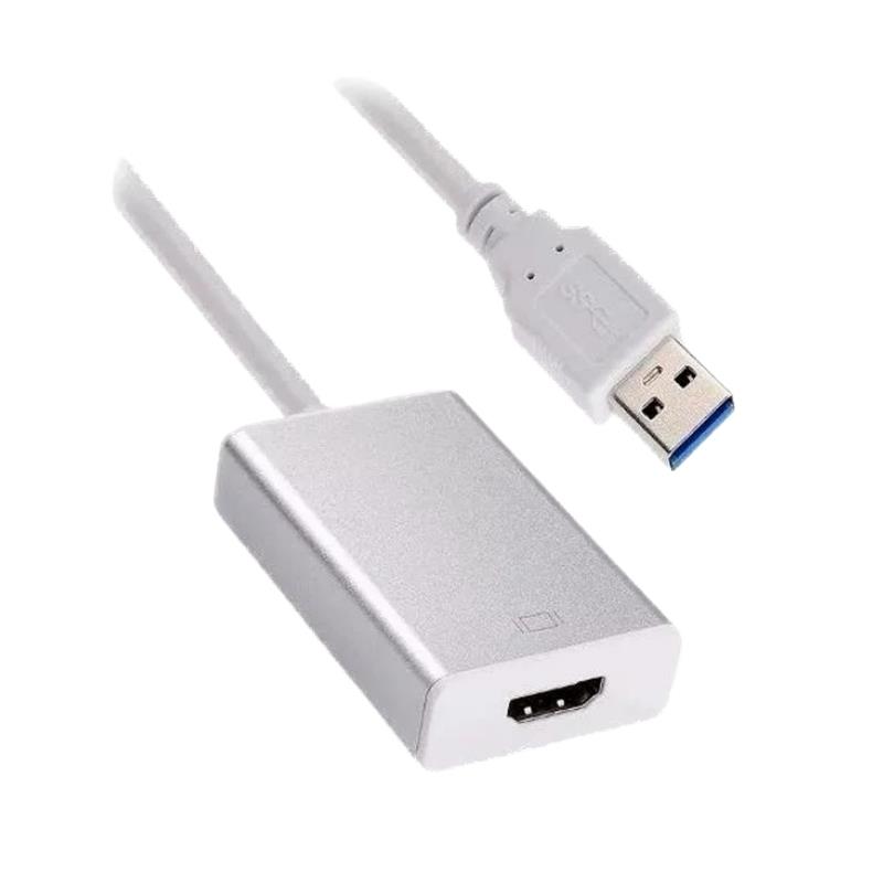 Cabo Conversor USB 3.0 Macho x HDMI 1080p Fêmea 15cm