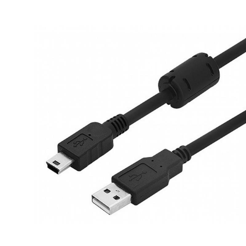 Cabo USB 2.0 Macho x Mini USB V3 Macho 5m - Preto