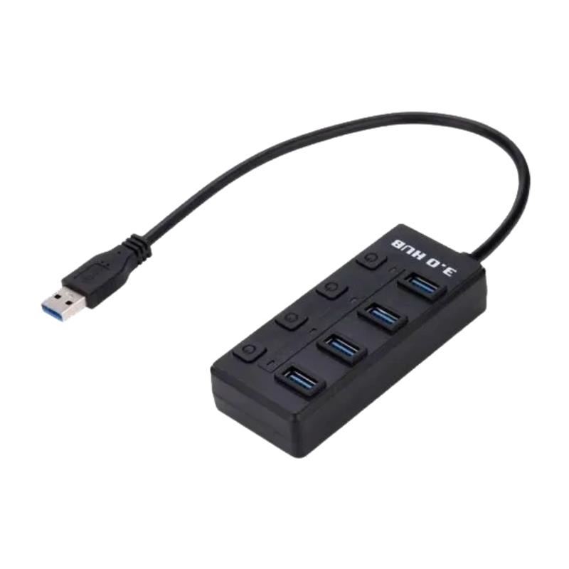 Hub USB 3.0 com 4 Portas e Interruptor