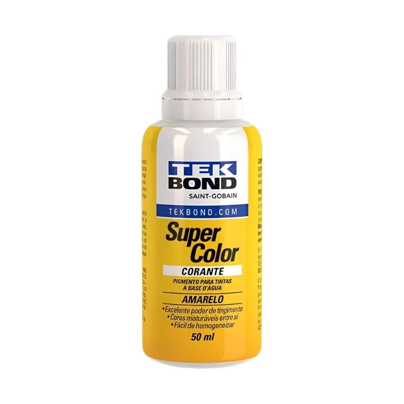 Corante Líquido Super Color TekBond 50ml - Amarelo