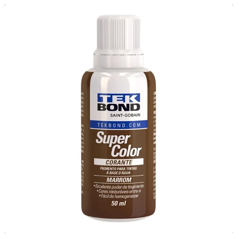 Corante Líquido Super Color TekBond 50ml - Marrom