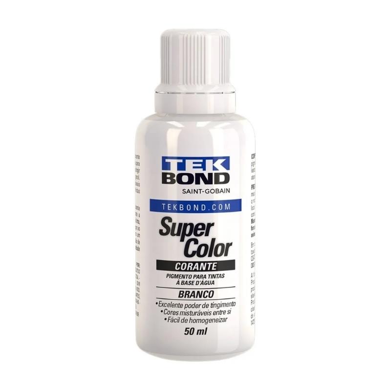 Corante Líquido Super Color TekBond 50ml - Branco