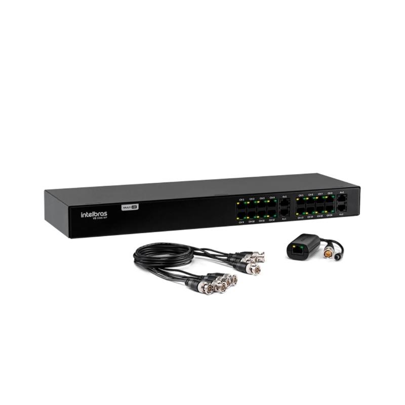 Power Balun Multi HD 720p 16 Canais e Full HD 1080p VB 1016 WP Intelbras Com Alimentação