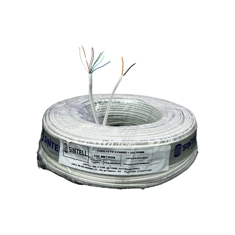 Caixa Cabo de Rede Multi Cam com 8 vias para CFTV Sintell 300m