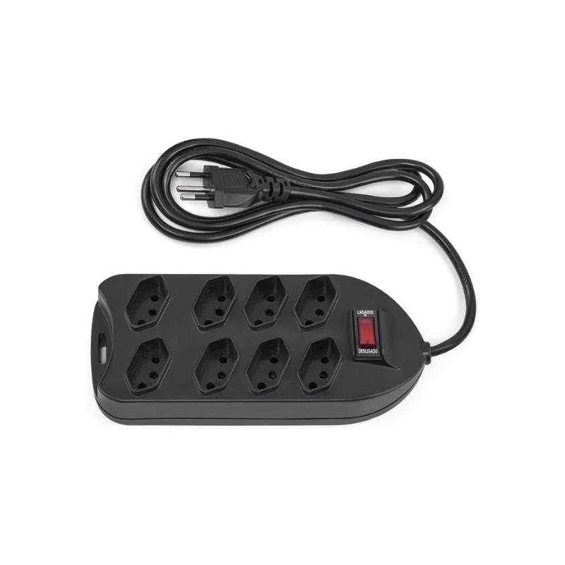 Protetor Eletrônico 8 Tomadas EPE 1008+ Intelbras Preto