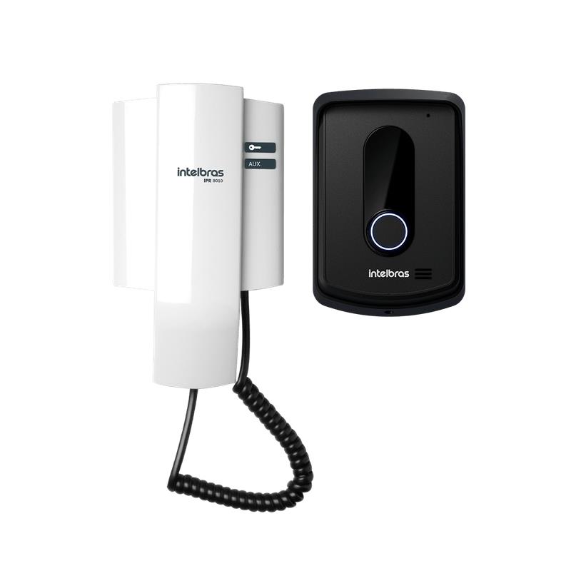 Kit Porteiro Eletrônico com Unidade Interna e Externa IPR 8010 Intelbras