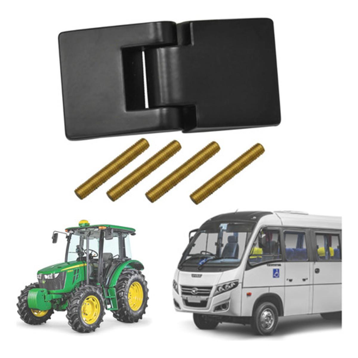 Dobradiça Externa Dupla P/ Porta Agrícola ônibus E Uso Geral