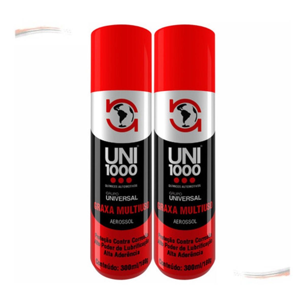 Kit 2 Graxa Spray Multiuso Lubrificante Alta Performance