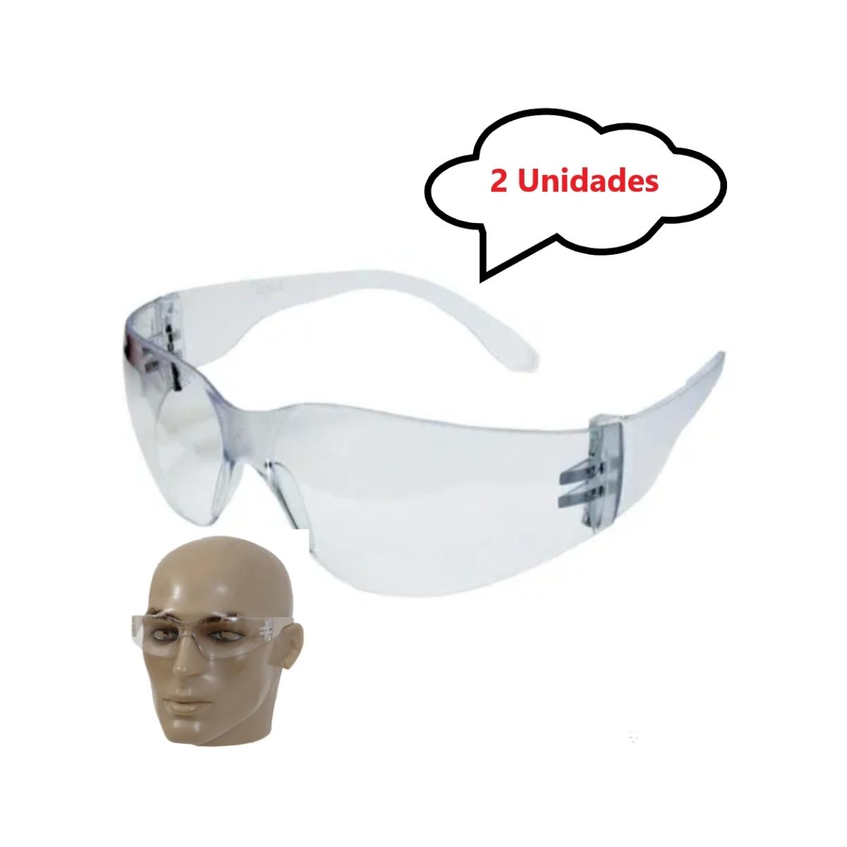 Kit 2 óculos Epi Proteção Segurança Modelo Croma Incolor Ca - UN / 2