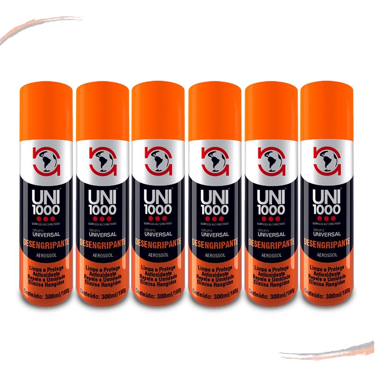 Kit 6 Unidade Desengripante Lubrificante Anticorrosivo 300ml - kit / 6