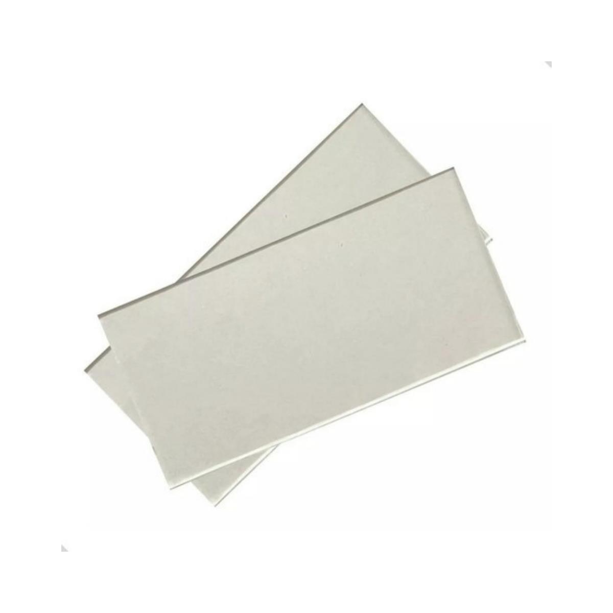 Lente Incolor Retangular Para Máscara De Solda Kit 30 Pçs - UN / 10