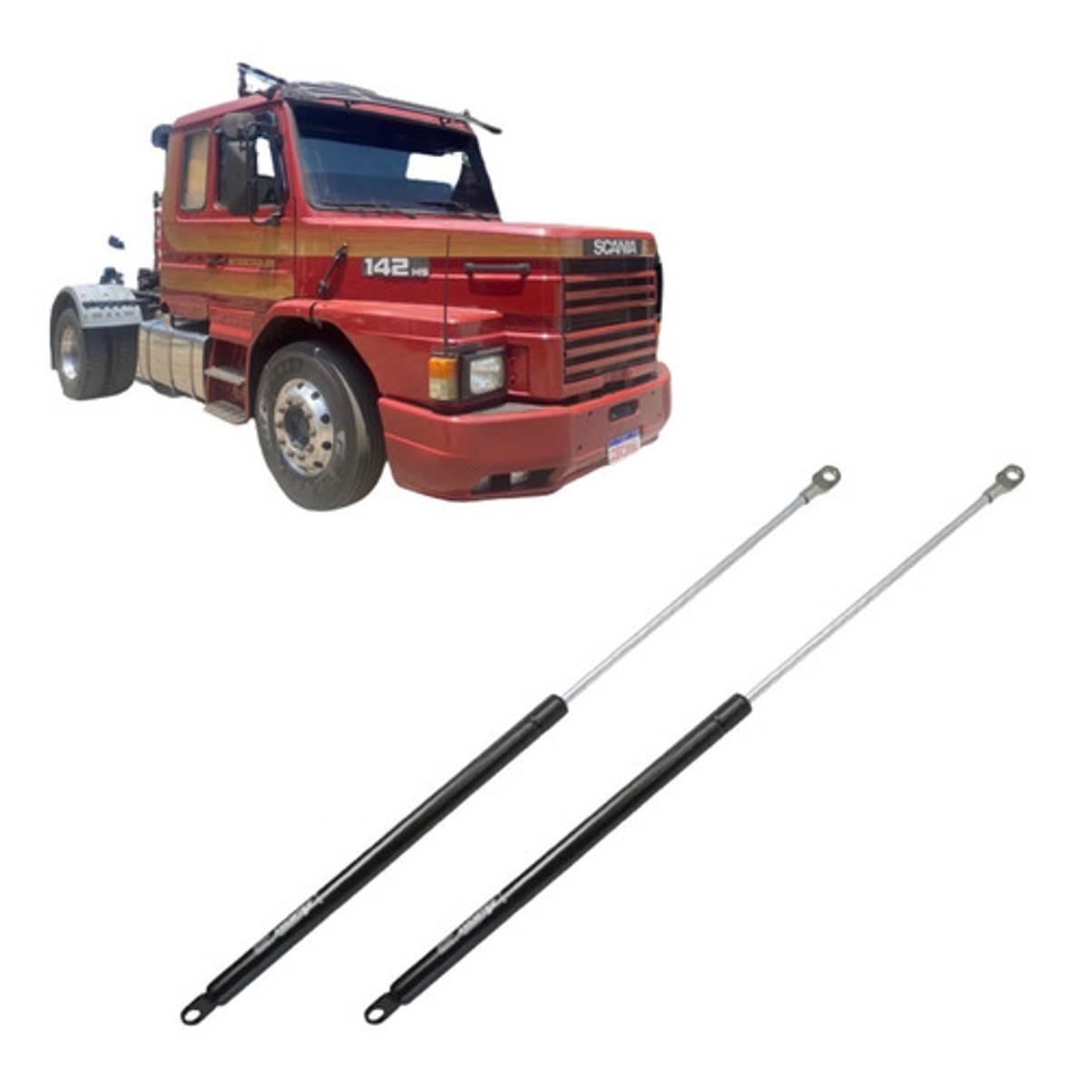 Par Amortecedor Pistão A Gás Tampa Frontal Motor Scania R142
