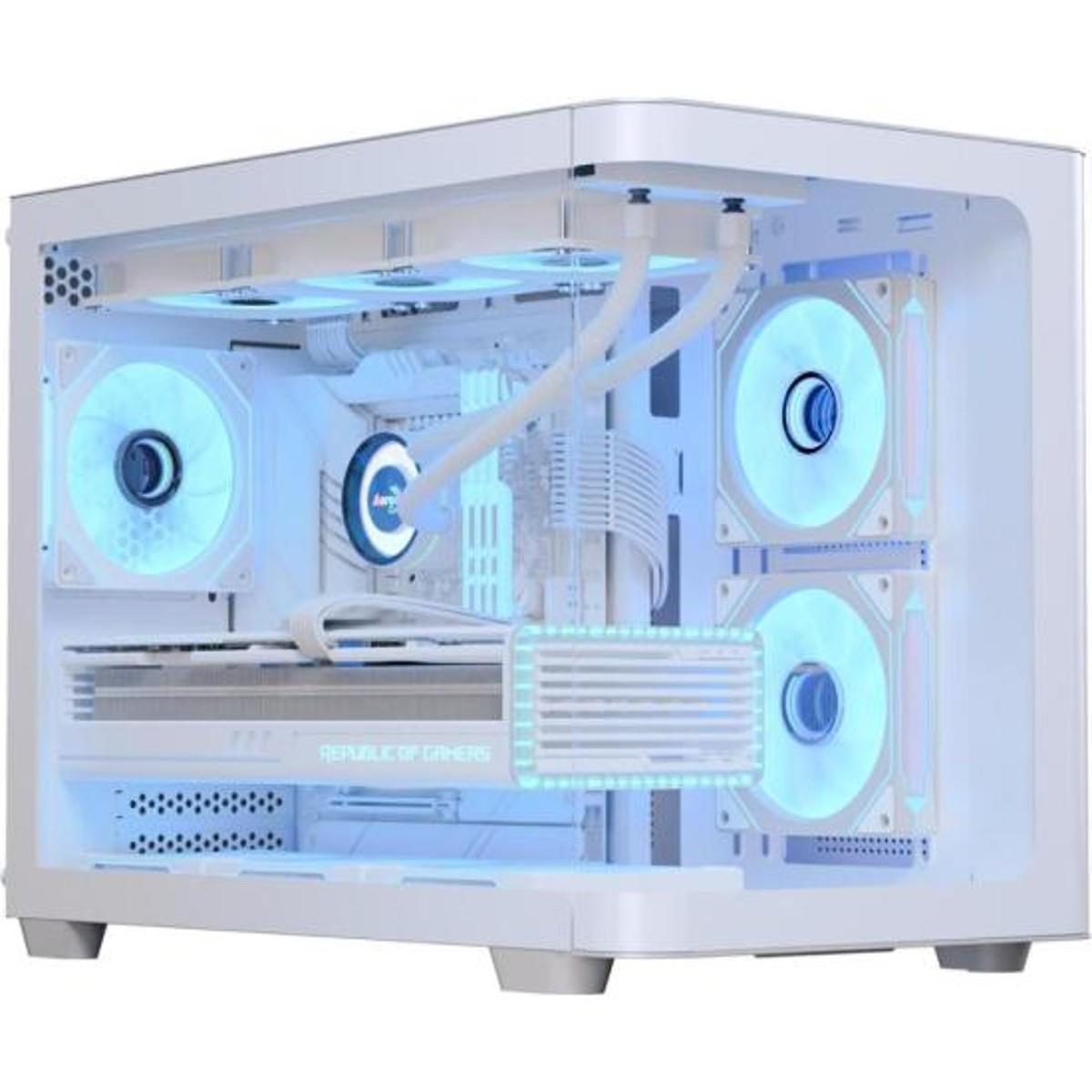Gabinete Gamer Aerocool ATX P300C Branco Lateral Vidro