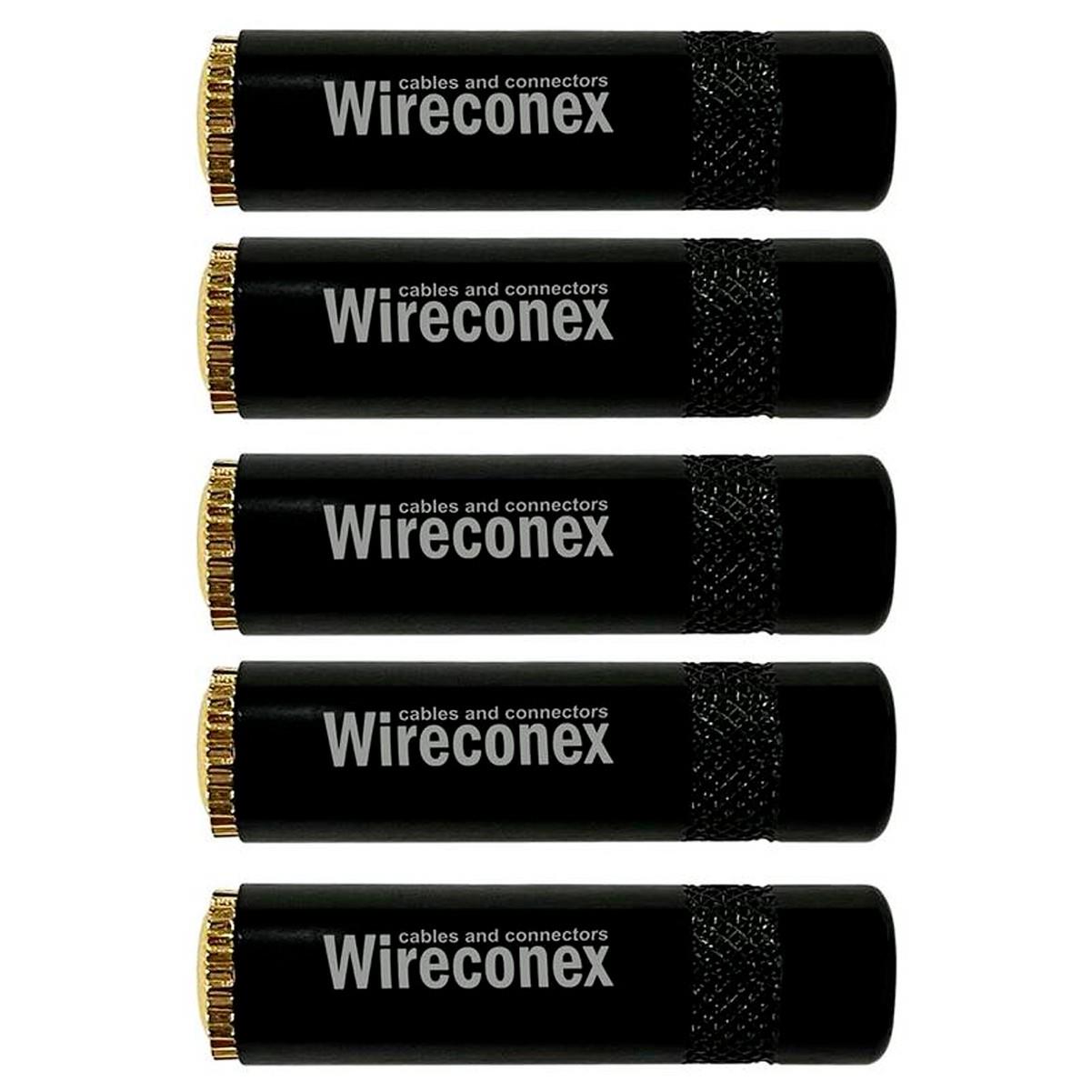 Kit 05 Conectores P2 Femea Stereo Wc 2323 Wireconex