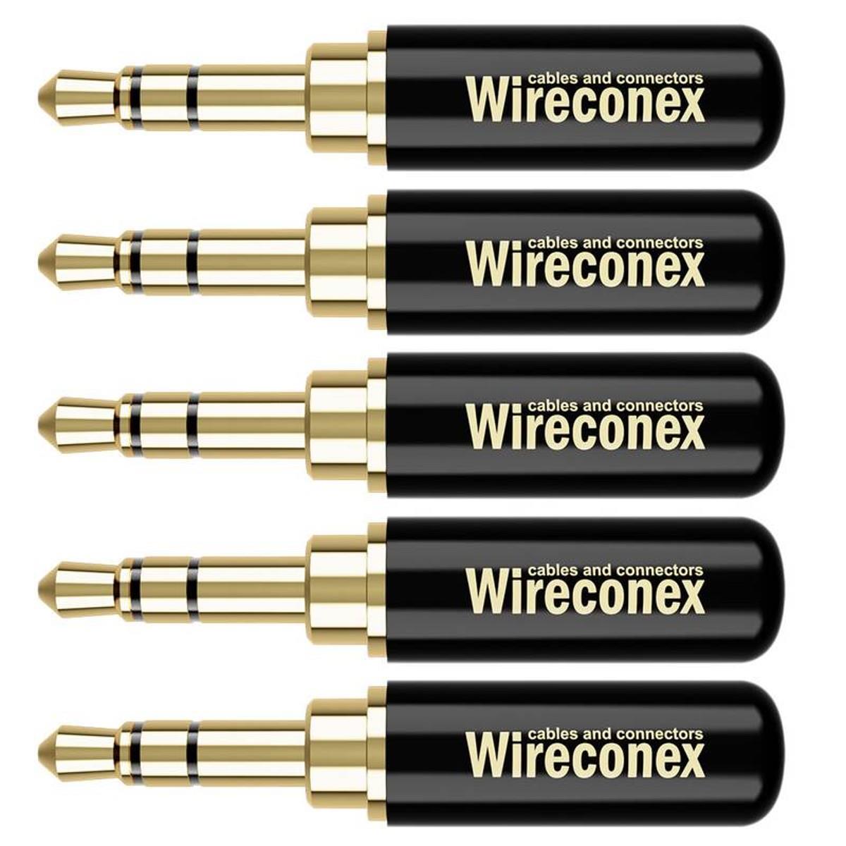 Kit 05 Conectores P2 Linha Stereo Wc 2313 Wireconex