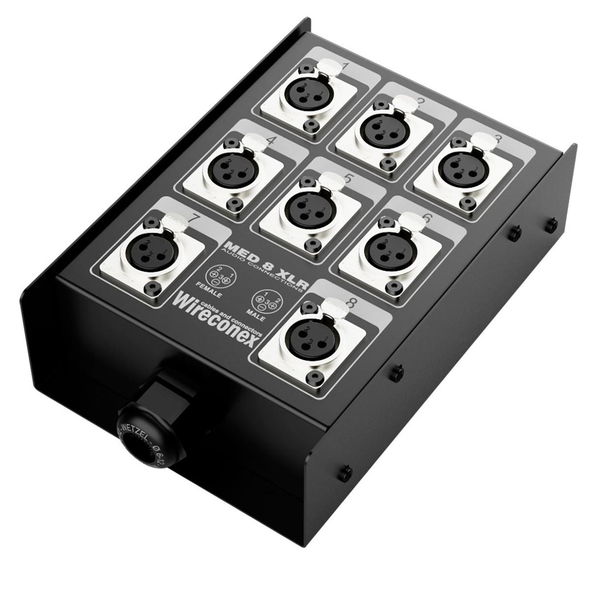 Painel Multicabo 08 Vias Xlr Medusa Wireconex