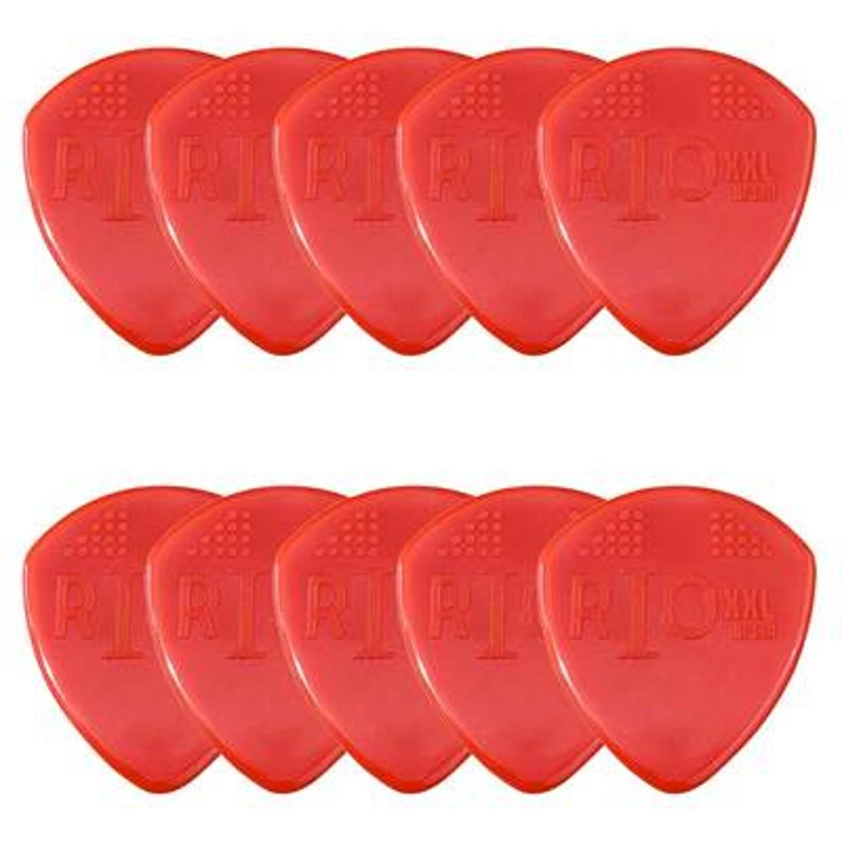 Palhetas Bori Grl Rio Xxl Vermelho 10 Unidades