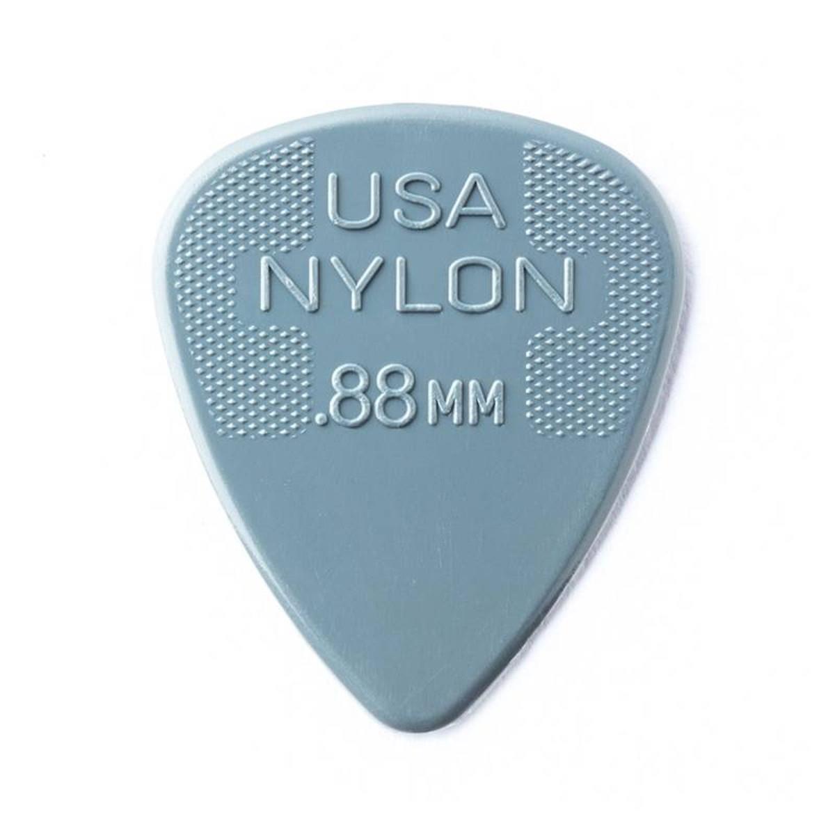 Palheta Nylon Standard 0,88mm Cinza Escuro Pct C/6 44r.88 Dunlop (1982)