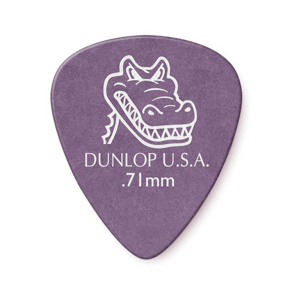 Palheta Gator Grip 0,71mm Pct C/6 417r.71 Dunlop (1812)