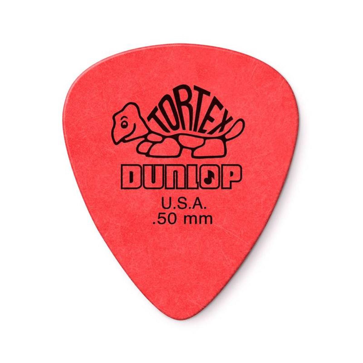 Palheta Tortex 0,50mm Vermelha Pct C/ 6 Un 418r.50 Dunlop (1341)