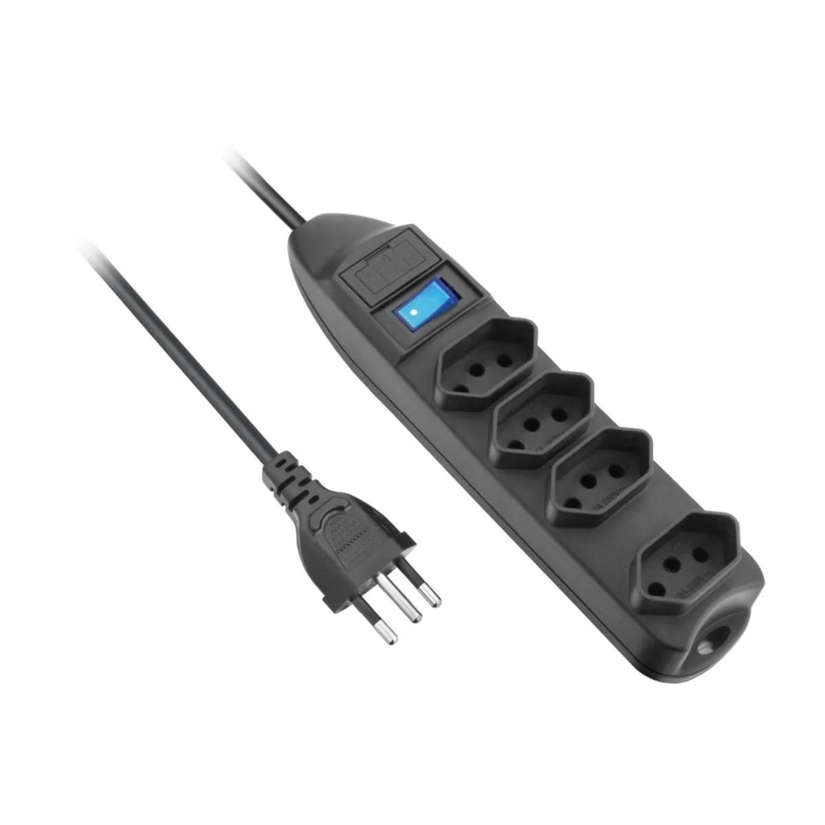 Protetor De Linha 4 Tom. 2p+t Cabo 1,5m Elgin