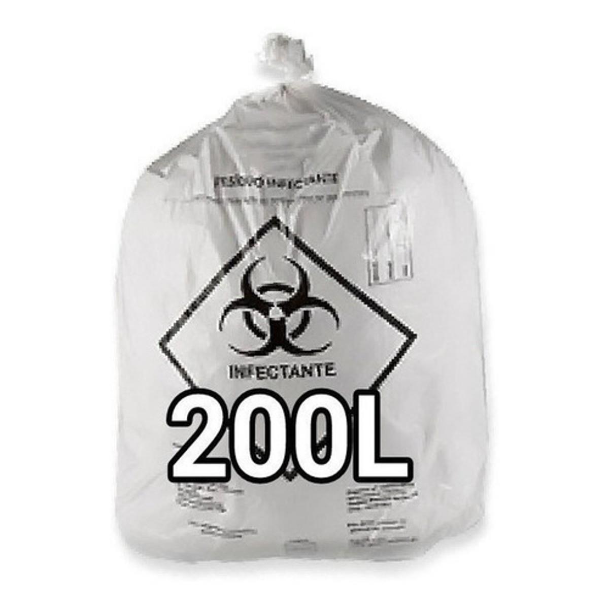 Sacos De Lixo Infectante Hospitalar 200l Com 100 Un