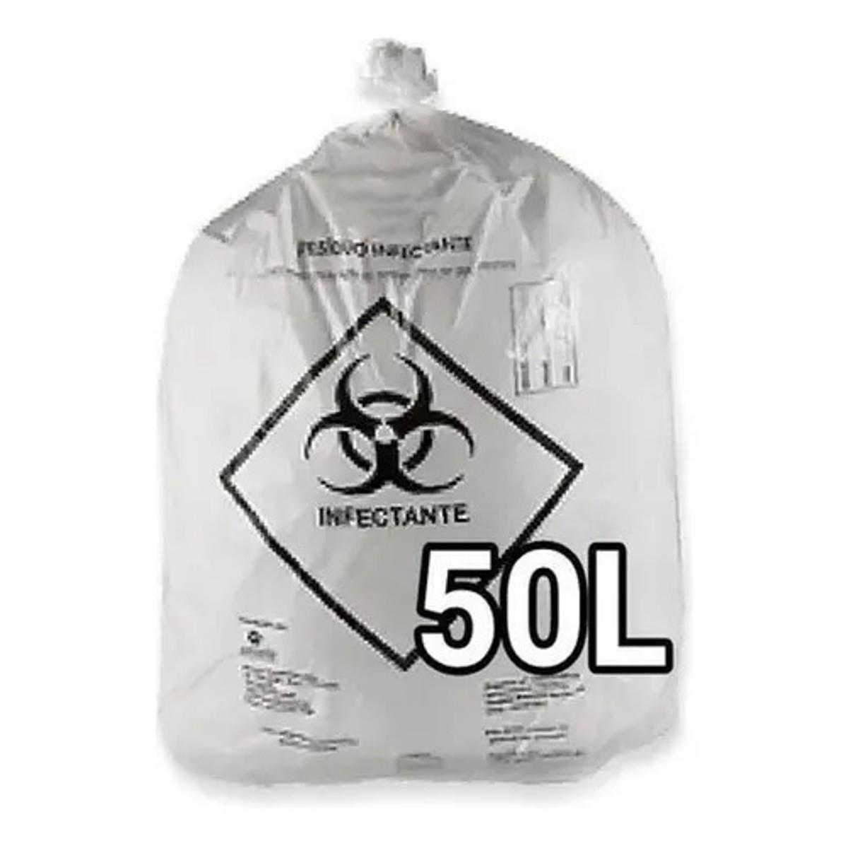Sacos De Lixo Infectante Hospitalar 50 Litros 100 Unidades