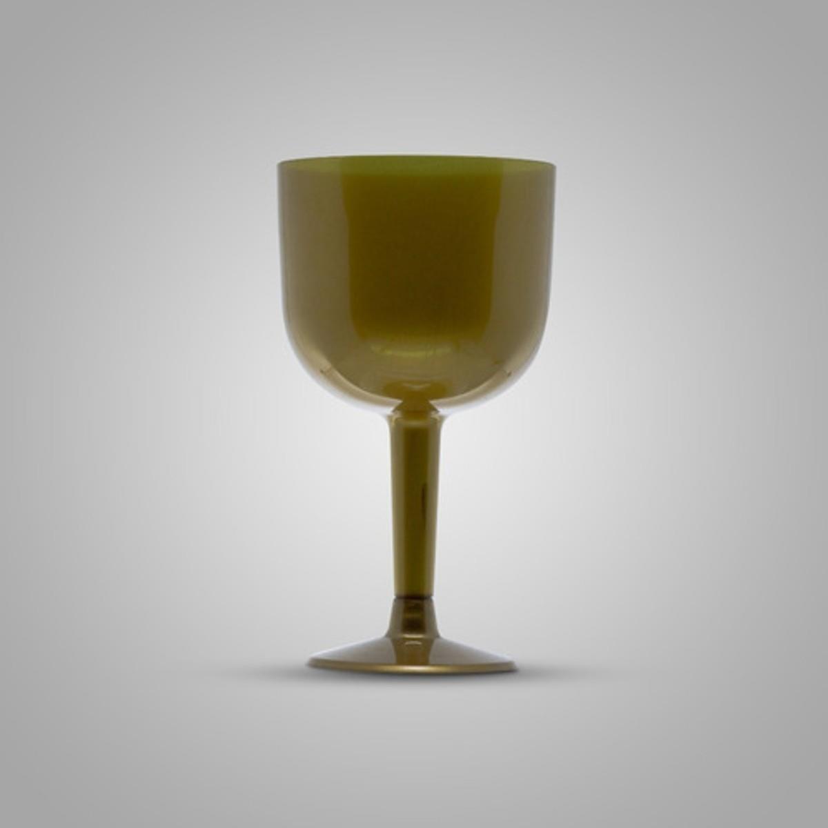 Taça Pit 500 Gin 16 Unidades 500ml Acrilico Dourado